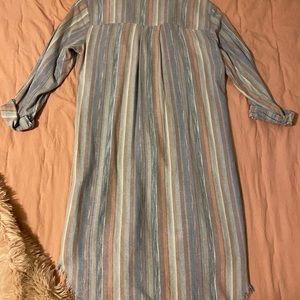 Cloth and Stone Button Down T-Shirt Dress